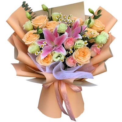泉州11朵玫瑰桔梗百合，陪你每个季节